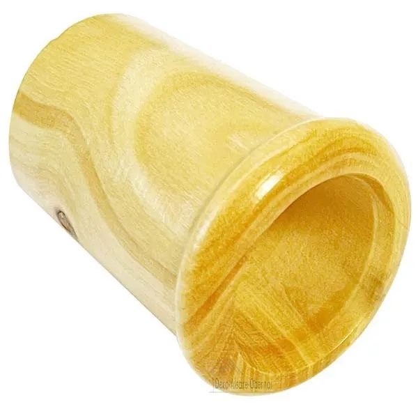 Wooden thimble with a stork in its nest and Alsace