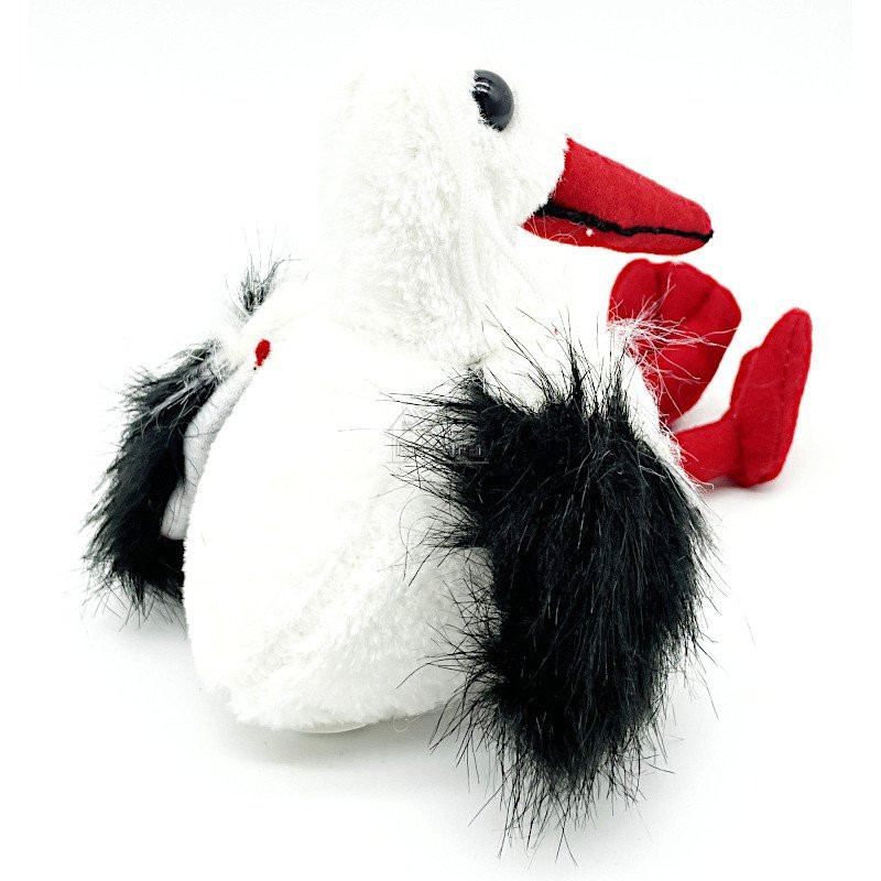 Cigogne d'Alsace en Peluche 25 cm brodé Alsace
