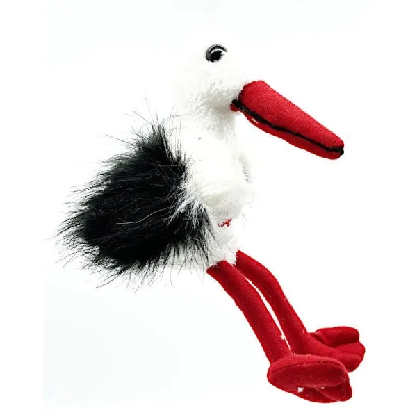 Cigogne d'Alsace en Peluche 25 cm brodé Alsace