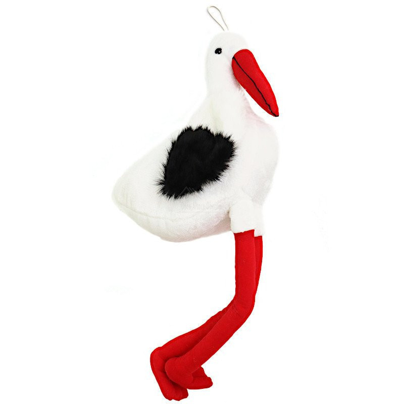Alsace Stork Plush 70 cm Embroidered Alsace