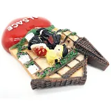 Magnet Décoratif Couple d'Alsacien et Coeur Alsace