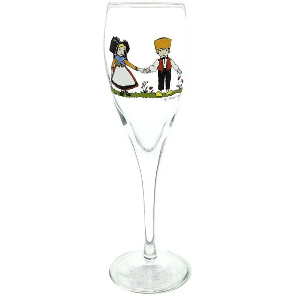 6 Champagnerflöten des Elsass Decor Hansi