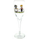 6 Champagne Flutes of Alsace Decor Hansi