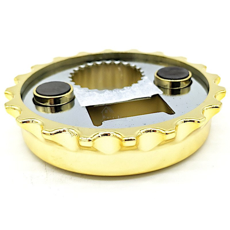 Magnet décapsuleur doré Couple d'Alsacien