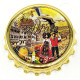 Magnet décapsuleur doré Couple d'Alsacien