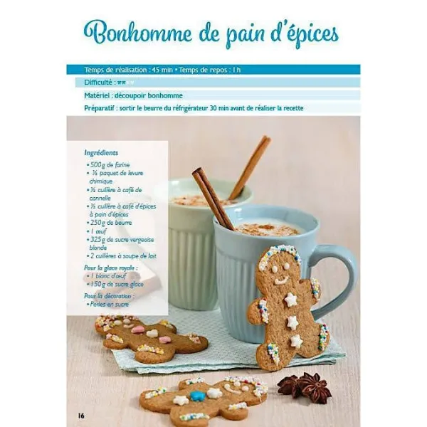 Süßes Rezeptbuch der Elfen eines Weihnachten im Elsass