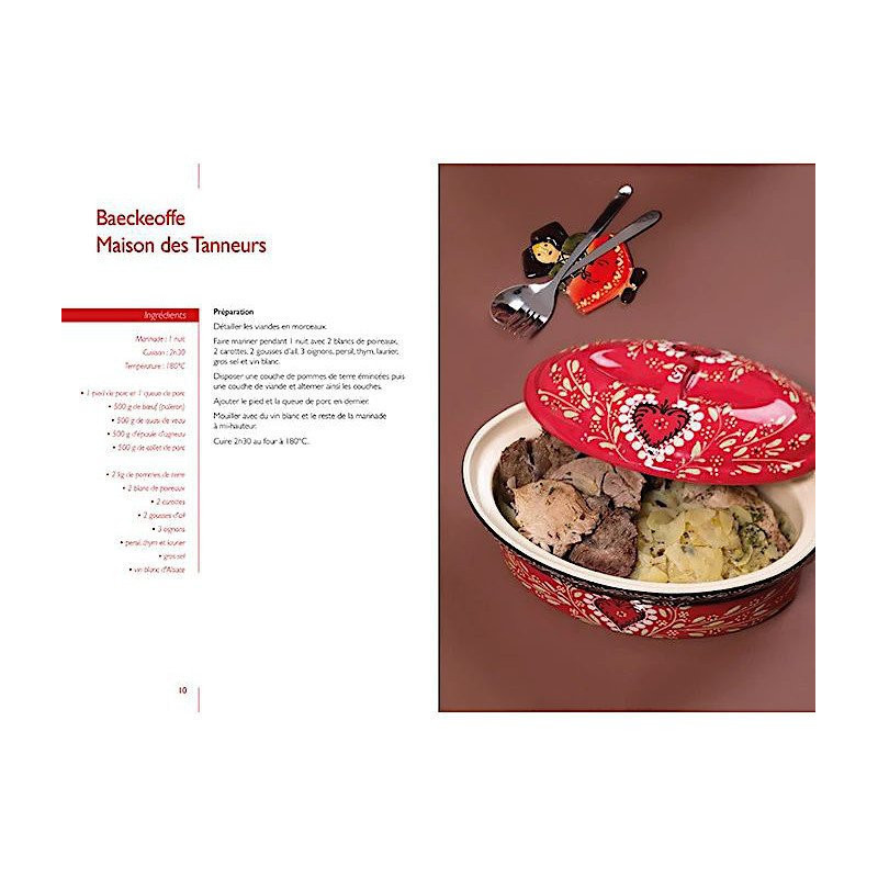Rezept-Buchkoch mit Elsass-Keramik