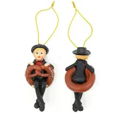 Alsatian pendant light sitting in a pretzel