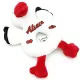 Hochet Peluche Cigogne d'Alsace brodé Coeur Alsace 20 cm