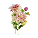 Broche dorée Fantaisie Bouquet de Fleurs