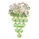 Broche dorée Fantaisie articulé Grappe de Raisins