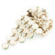 Golden Brooch Articulated Fancy Bunch of Grapes