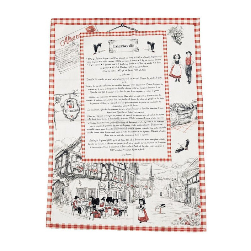 Baeckeoffe Recipe Kitchen Towel