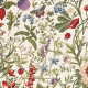 Bequeme Stuhlrolle mit Gartenblumenmotiv