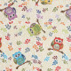 Comfortable chair cover with owl motif
