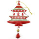 Christmas tree to hang in red metal