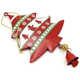 Christmas tree to hang in red metal