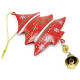 Hanging tree in red Metal with Snowflakes decor