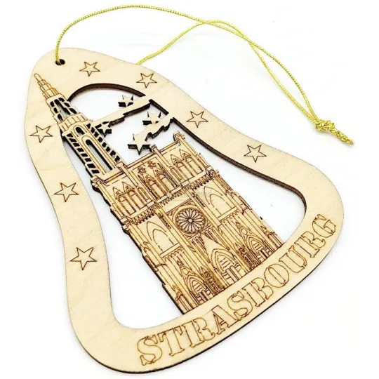 Houten Wanddecoratie Cathédrale de Strasbourg
