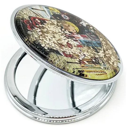 Alsatian Bag Mirror with Alsace Marking Sequins