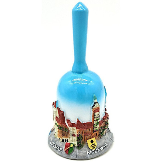 Cloche en Résine Villages Alsace laqué brillant