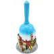 Glänzend lackierte Dörfer d'Alsace Resin Bell