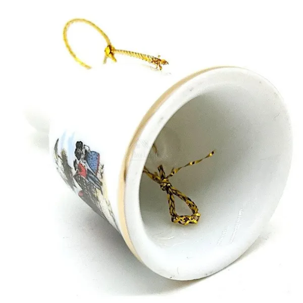 Cloche en Céramique liseret Or décor Alsace