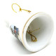 Ceramic bell gold border Alsace decor