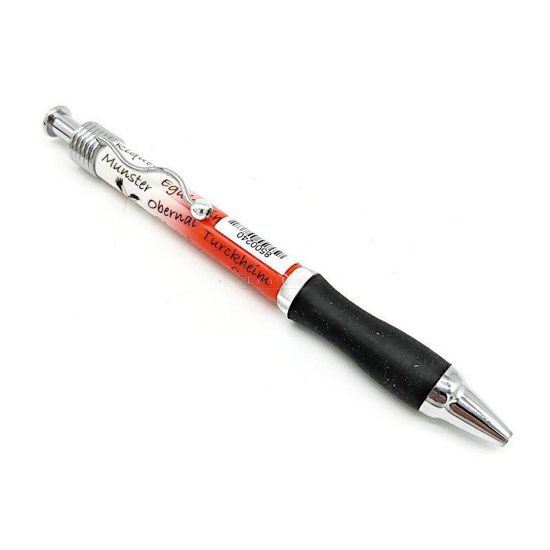 Alsace red and white ballpoint pen Alsatian Cities