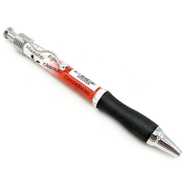 Alsace red and white ballpoint pen Alsatian Cities