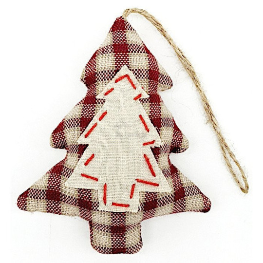 Alsatian fir upholstered in fabric to hang