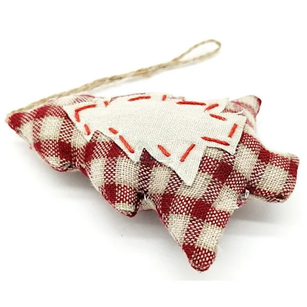 Sapin d'Alsace rembourré en Tissus étoffe à suspendre