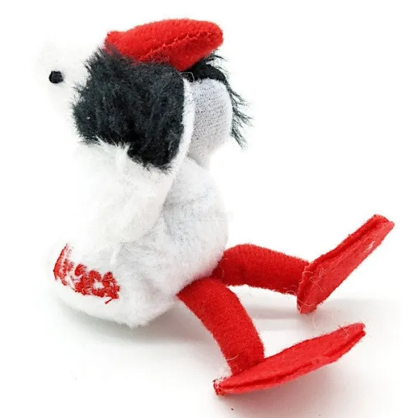 Peluche Cigogne d'Alsace Brodée Alsace 9 cm