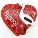 Decorative Magnet Red Heart Alsace with Stork