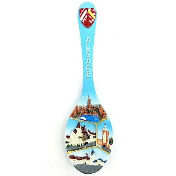 Decorative Alsatian Spoon Magnet with Coat of Arms