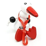 Alsatian Stork Decorative Magnet in Wood