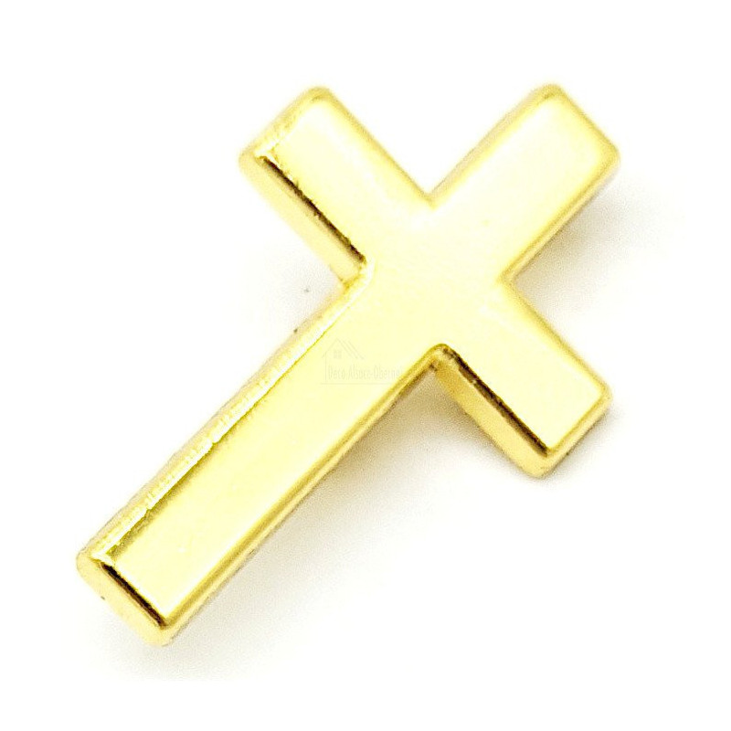 Broche Fantaisie métal dorée Croix