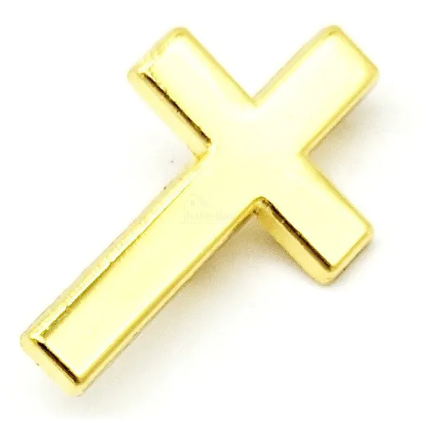 Broche Fantaisie métal dorée Croix