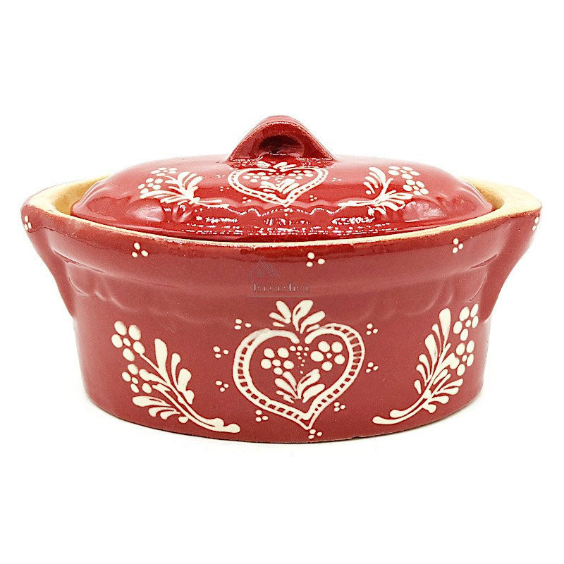 Terrine Baeckeoffe Soufflenheim red Heart 21cm