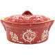 Terrine Baeckeoffe Soufflenheim red Heart 21cm