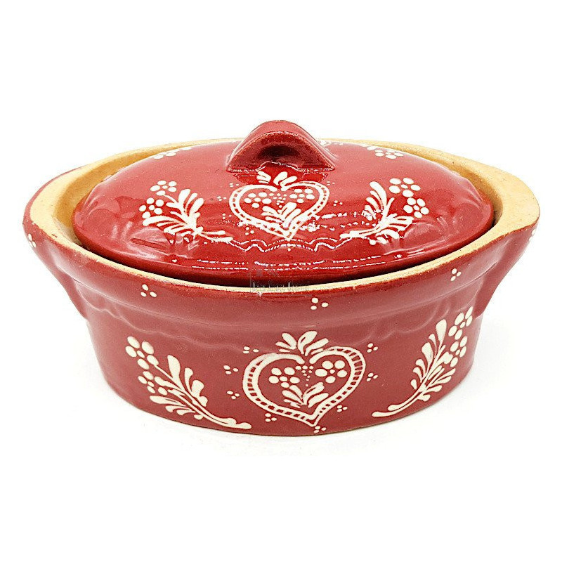 Terrine Baeckeoffe Soufflenheim red Heart 21cm