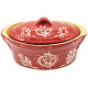 Terrine Baeckeoffe Soufflenheim red Heart 21cm