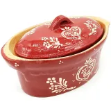 Terrine Baeckeoffe Soufflenheim red Heart 21cm