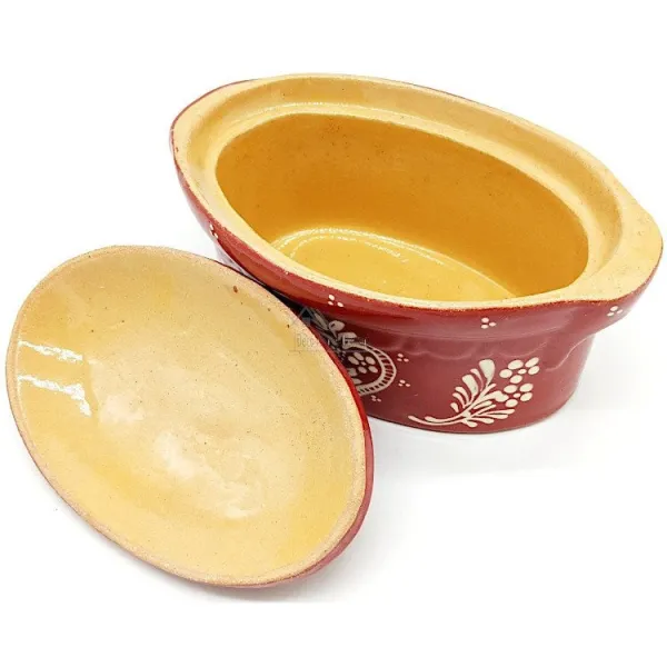 Terrine Baeckeoffe Soufflenheim red Heart 21cm