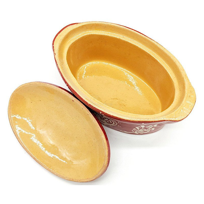 Terrine Baeckeoffe Soufflenheim red Heart 21cm