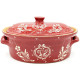 Terrine Baeckeoffe Soufflenheim red Heart 30 cm