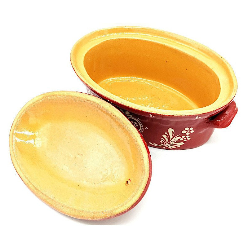 Terrine Baeckeoffe Soufflenheim red Heart 30 cm
