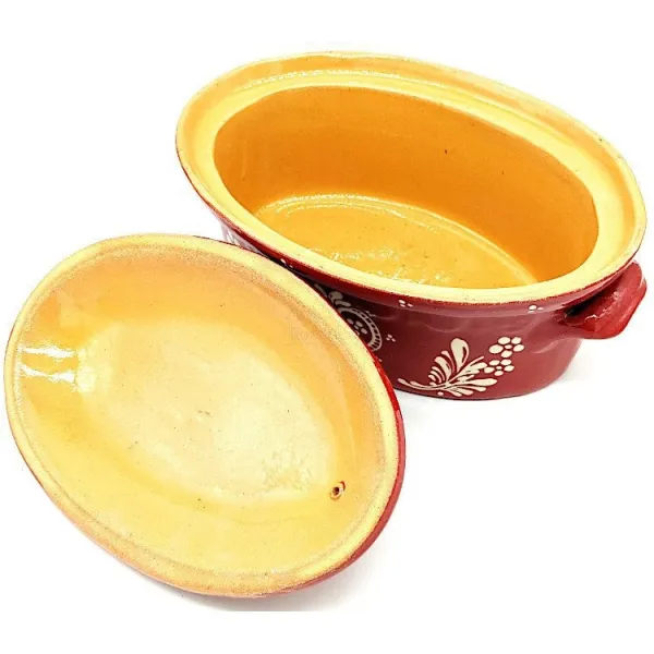 Terrine Baeckeoffe Soufflenheim red Heart 30 cm