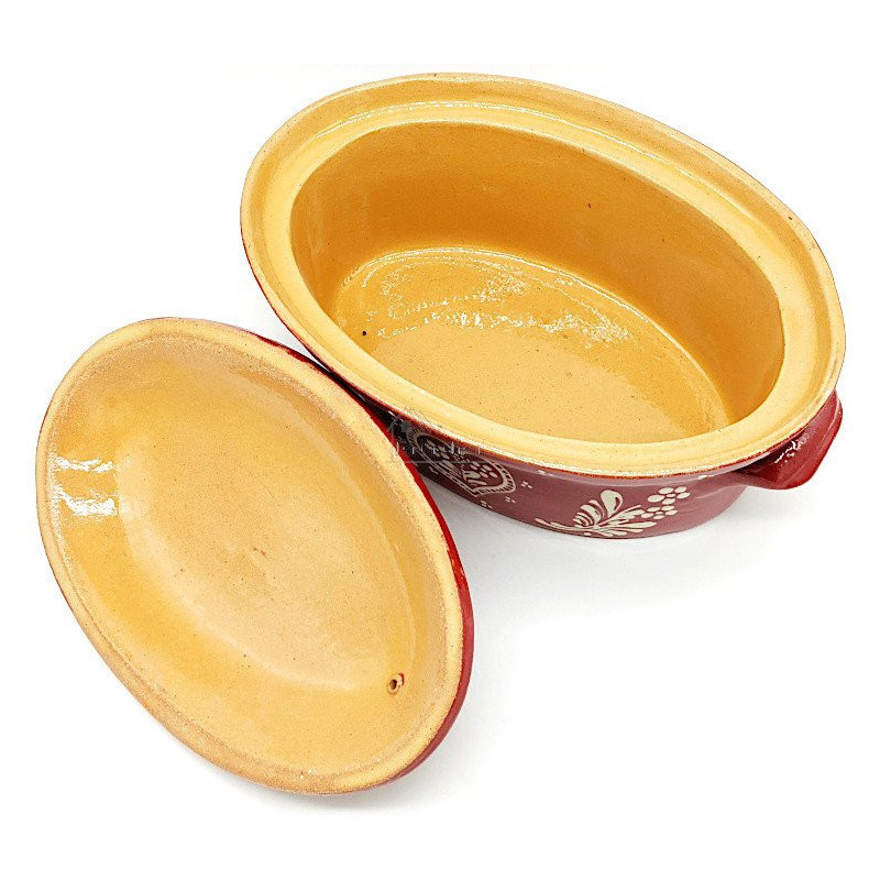 Terrine Baeckeoffe Soufflenheim red Heart 30 cm