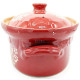 Terrine à Baeckeoffe Soufflenheim rouge Coeur 37 cm